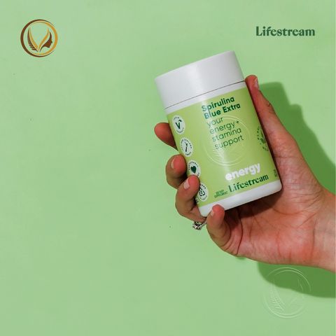 Viên uống tảo xoắn bổ sung vitamin khoáng chất Lifestream Spirulina Blue Extra 200 viên
