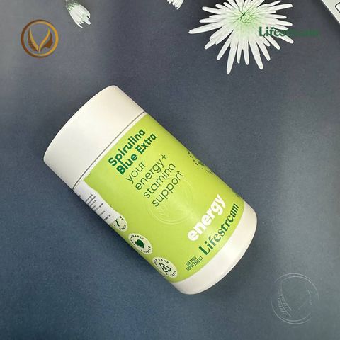 Viên uống tảo xoắn bổ sung vitamin khoáng chất Lifestream Spirulina Blue Extra 200 viên