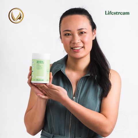 Viên uống tảo xoắn bổ sung vitamin khoáng chất Lifestream Spirulina Blue Extra 200 viên
