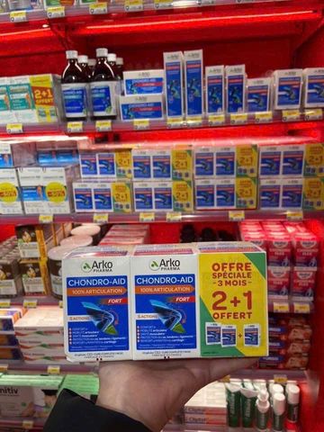 Set 3 hộp bổ xương khớp Arkopharma 60v x 3 hộp date xa BILL PHÁP