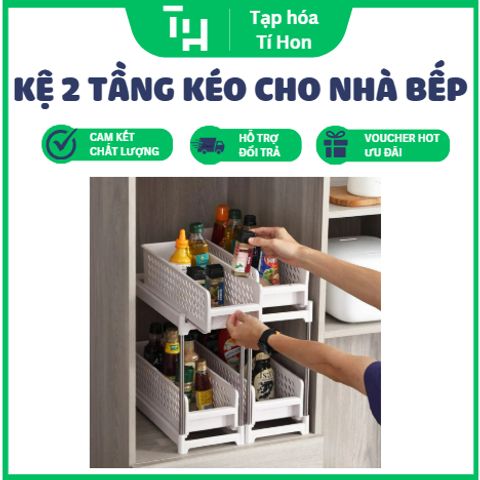 Kệ 2 tầng Kéo Cho Nhà Bếp (TH3)