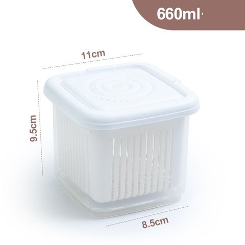 Hộp Đựng Thực Phẩm Hai Lớp 660ml (TH4) (Màu ngẫu nhiên)