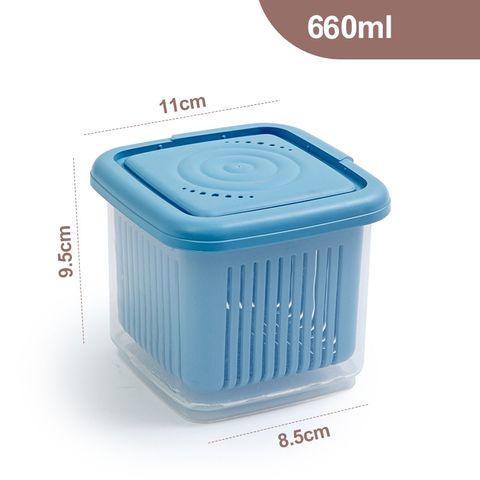 Hộp Đựng Thực Phẩm Hai Lớp 660ml (TH4) (Màu ngẫu nhiên)
