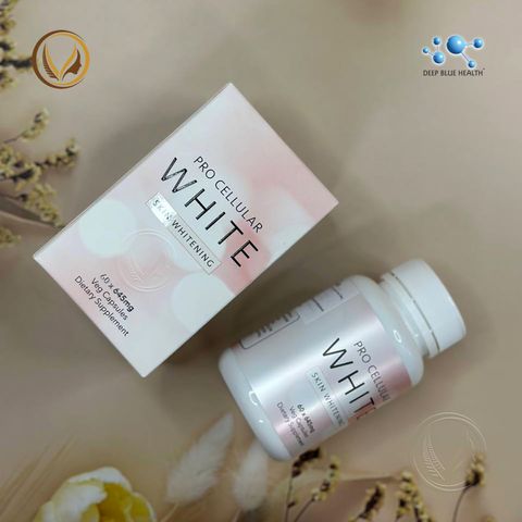 Viên uống trắng da toàn thân Deep Blue Health Pro Cellular White Skin Whitening 60 viên
