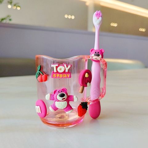 Cốc Và Bàn Chải Đánh Răng Sticker Cho Bé (TH7) (Màu ngẫu nhiên)