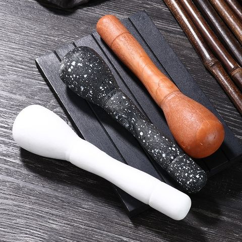 Chày cối giã tỏi họa tiết giả gỗ vân đá (TH9)