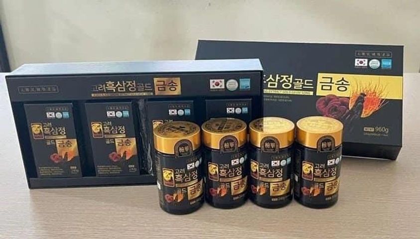 Cao Hắc Sâm Linh Chi Đông Trùng Hàn Quốc 4 Lọ 240g