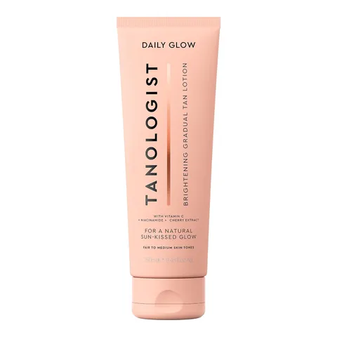 Kem Nhuộm Da Nâu Tanologist Brightening Daily Glow Gradual Self-Tanning Lotion Màu Fair to Medium 250ml