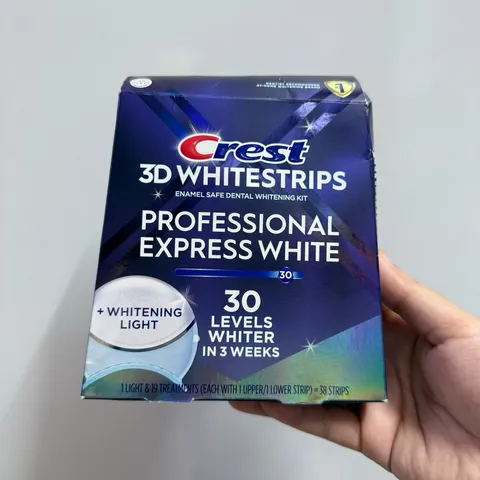 Full Set Dán Trắng Răng Crest 3D White Và Đèn Led Light