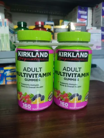 Kẹo Dẻo Vitamin Kirkland Adult Multivitamin Gummies 160 Viên - Bổ Sung 10 Loại Vitamin Thiết Yếu, Hương Vị Trái Cây Ngon Miệng 728587