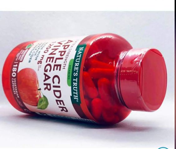 VIÊN UỐNG GIẢM CÂN GIẤM TÁO NATURE'S TRUTH APPLE CIDER VINEGAR 1200MG,180 VIÊN