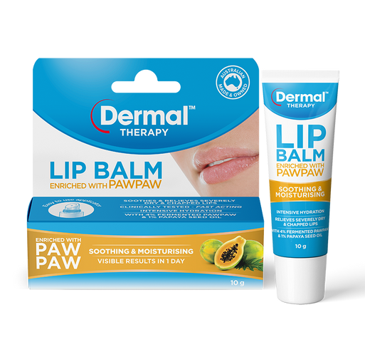 Son Dưỡng Môi Thâm Nẻ Dermal Therapy Lip Balm Paw Paw