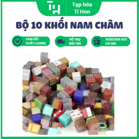Set 10 khối nam châm Minecraft (TH66)