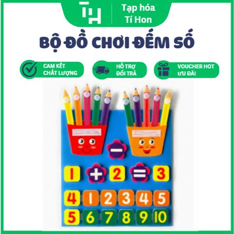Bộ Đồ Chơi Đếm Số Học Toán Cho Trẻ Mẫu Giáo (TH67)