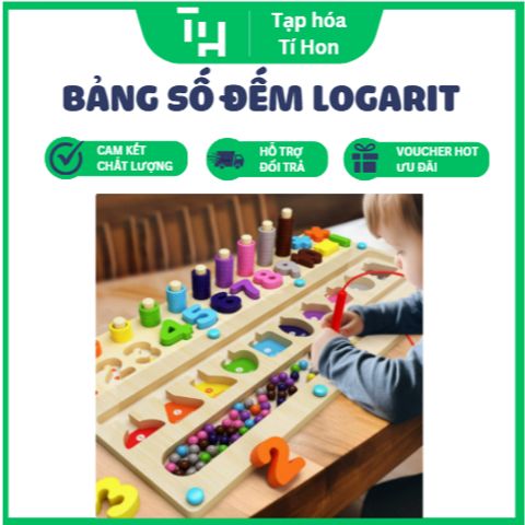 Bảng Số Đếm Logarit Bằng Gỗ (TH68)
