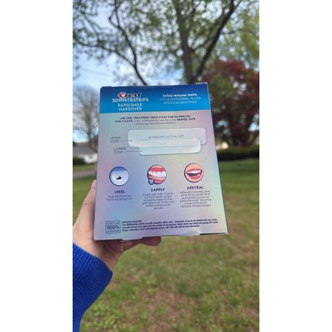 Miếng dán trắng răng Crest 3D Whitestrips 1 Week Smile Transformation LEVELS 8 WHITER IN 1 WEEK 728680