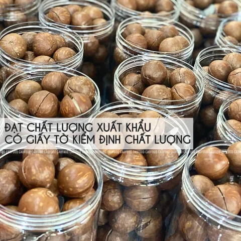 Hạt Macca Size Trung 500g CAOFOOD - Hạt Nguyên Vỏ Ngon, Béo Bùi - Thực Phẩm Lành Mạnh Cho Gia Đình, Không Đường, Không Chất Bảo Quản