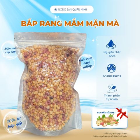 500GR Bắp rang mắm mặn mà CAOFOOD siêu ngon, thấm đậm vị, ăn là ghiền - món ăn siêu ngon phải thử