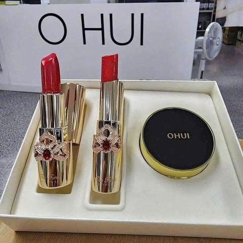 Bộ Son Ohui The First và Phấn Nước Mini - Trang Điểm Mềm Mịn, Bé Mặt Rạng Rỡ