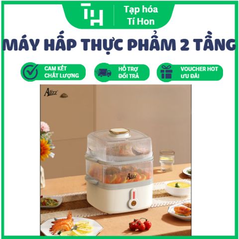 Máy hấp thực phẩm 2 tầng 300W ALIZZ AL-14551 (Màu ngẫu nhiên) (TH84)