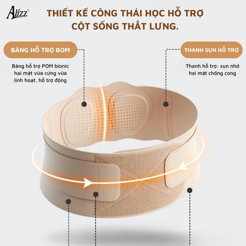 Đai hỗ trợ định hình eo bụng ALIZZ AL-14548 (TH87) (Màu ngẫu nhiên)