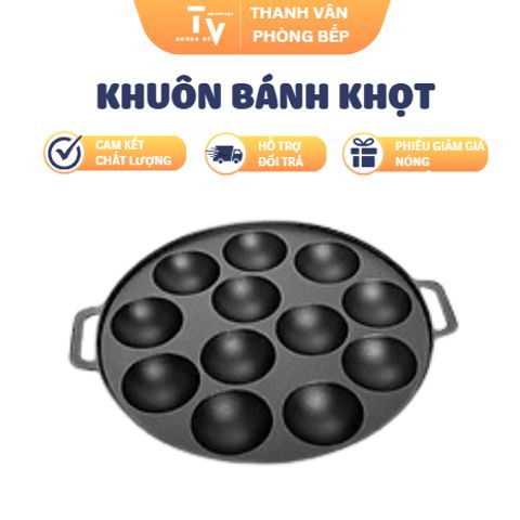 Khuôn Bánh Khọt Chống Dính Nắp Nhôm XK đủ size loại dày và mỏng (TV143)