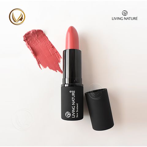 Son môi hồng 100% tự nhiên Living Nature Lipstick Bloom 10 (4.0g)