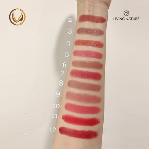 Son môi hồng 100% tự nhiên Living Nature Lipstick Bloom 10 (4.0g)