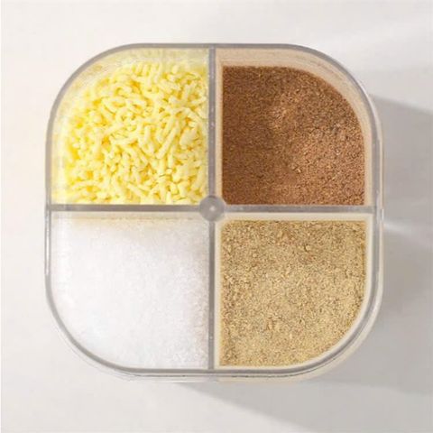 Hộp đựng gia vị 4 ngăn có nắp đậy (TH114)