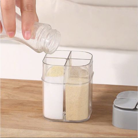 Hộp đựng gia vị 4 ngăn có nắp đậy (TH114)