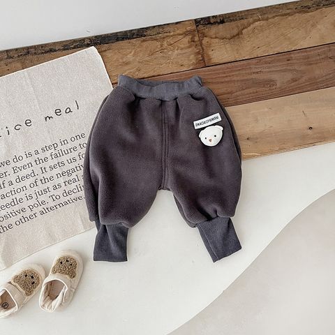 Hàng QC Quần gấu lông cừu bo gấu nhiều màu cute cạp chun đáng yêu cho bé dày dặn ấm áp mùa đông