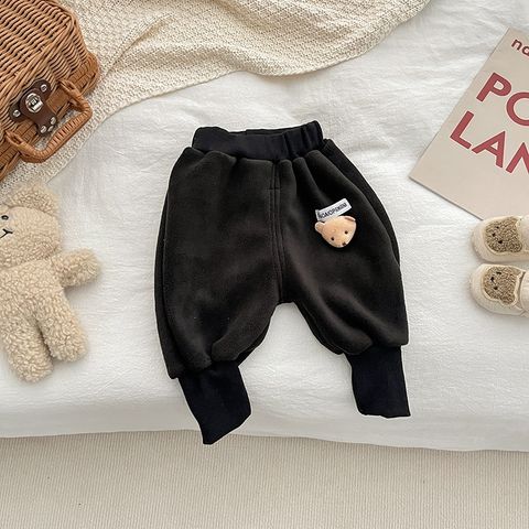 Hàng QC Quần gấu lông cừu bo gấu nhiều màu cute cạp chun đáng yêu cho bé dày dặn ấm áp mùa đông