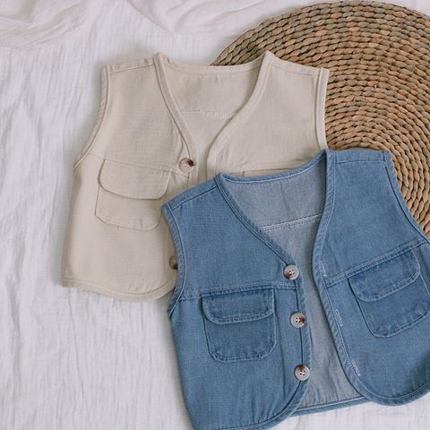 Hàng QC - Áo gile kaki cho bé trai túi hộp phong cách hottrend hàn quốc