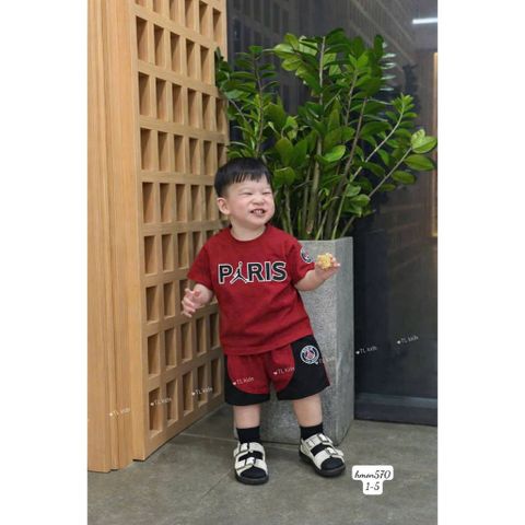 Set bộ thể thao cho bé trai thun cotton mát mẻ thoáng khí mùa hè boy phố mặc đi chơi đi học
