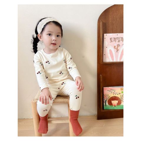 Hàng QC - Set bộ mặc nhà bé gái họa tiết hoa nhí xinh xắn vintage dễ thương co giãn giữ nhiệt thu đông hàn quốc
