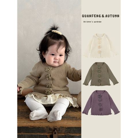 Hàng QC Áo len cardigan hoa xinh xắn cute đáng yêu hottrend ấm áp dày dặn mùa đông phong cách hàn quốc cho bé gái