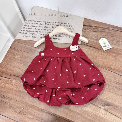 Set bộ đũi hai dây hello kitty hoa nhí trái tim xinh xắn dễ thương mát mềm mịn mùa hè cho bé gái 8-18kg