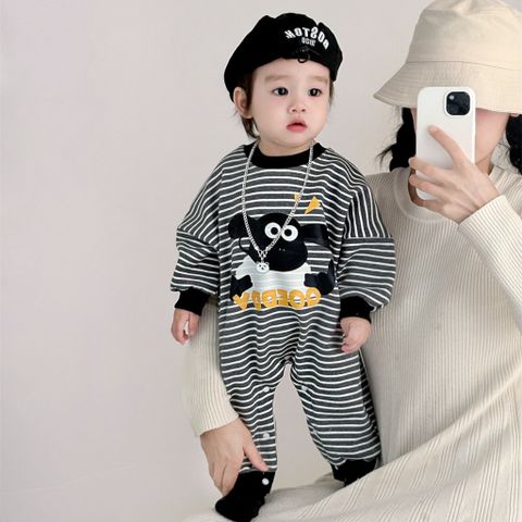 Hàng QC Bodysuit áo liền thân set kẻ cừu kèm mũ nồi cho bé trai thời trang vintage hàn quốc thu đông