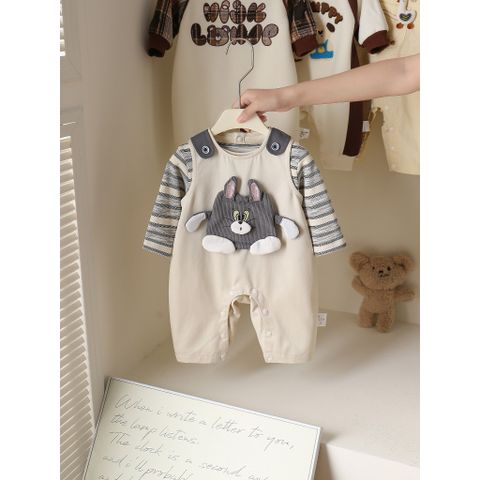 Hàng QC Bodysuit áo liền thân mèo tôm cute đáng yêu kèm áo thun kẻ cho bé mùa thu đông