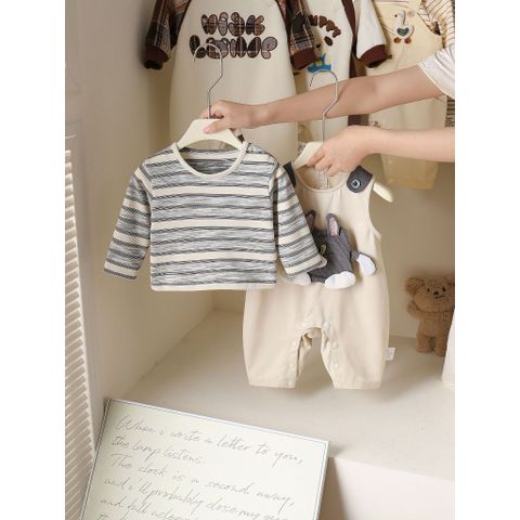 Hàng QC Bodysuit áo liền thân mèo tôm cute đáng yêu kèm áo thun kẻ cho bé mùa thu đông