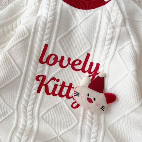 Hàng QC Bodysuit len lovely kitty xinh xắn dễ thương ấm áp dày dặn mùa đông cho bé