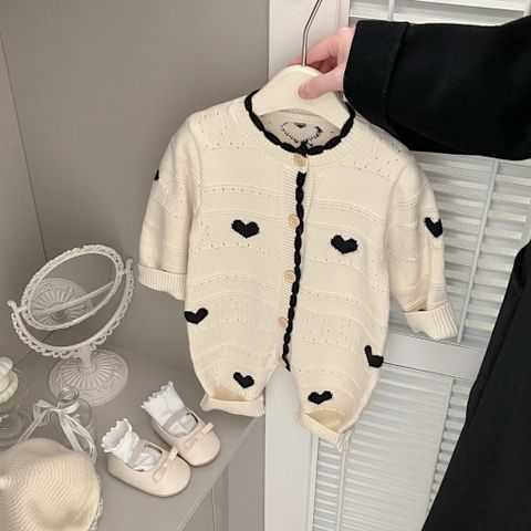 Hàng QC Body suit áo liền thân trái tim xinh xắn vintage đáng yêu dễ thương mùa đông ấm áp cho bé gái