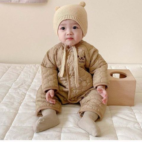 Hàng QC - Áo liền thân bodysuit phao mặt cười yoho cute đáng yêu ấm áp dày dặn cho bé phong cách hàn quốc mùa đông