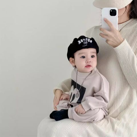 Hàng QC Body suit nỉ áo liền thân micky hoạt hình cute đáng yêu dày dặn thu đông cho bé trai bé gái