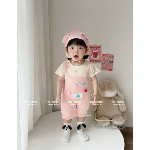 Bodysuit cây nấm khủng long kèm mũ dễ thương đáng yêu mát mẻ mùa hè kèm mũ cho bé trai bé gái