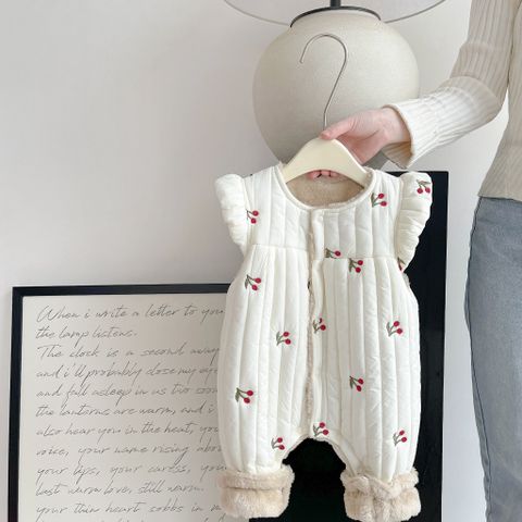 Hàng QC Body suit phao lót lông cừu cherry xinh xắn đáng yêu điệu đà vintage cho bé gái kèm áo len