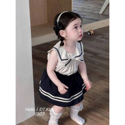 Set đũi váy nơ xinh xắn dễ thương phong cách hottrend hàn quốc mặc đi chơi đi học cho bé gái 8-20kg kèm ảnh thật