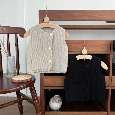 Hàng QC - Áo gile túi hộp len vintage hàn quốc thu đông cho bé trai