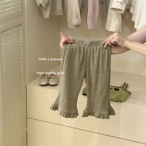 Hàng QC Áo hai dây len kèm áo thun giữ nhiệt và quần len tăm ống loe điệu đà xinh xắn thu đông hot hit hàn quốc bé gái