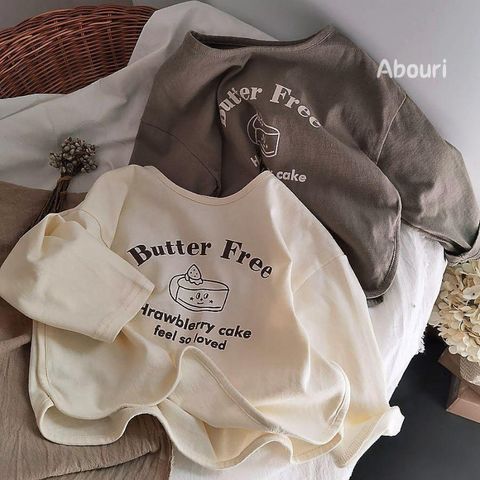 Hàng QC - Áo thun dài tay butter free cute đáng yêu dễ thương vintage hàn quốc cho bé thu đông
